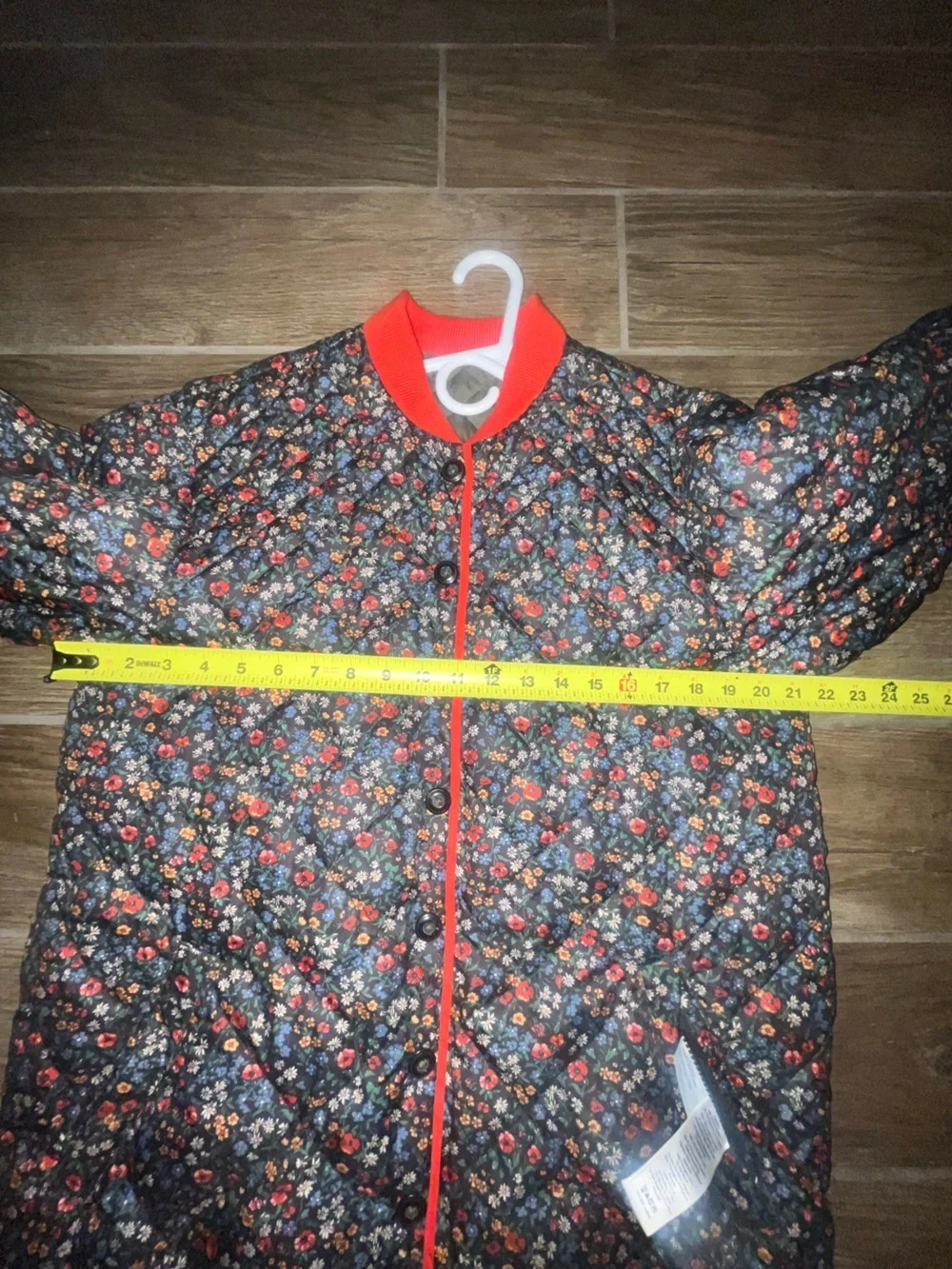 The Great + Eddie Bauer reversible down quilted bomber jacket
